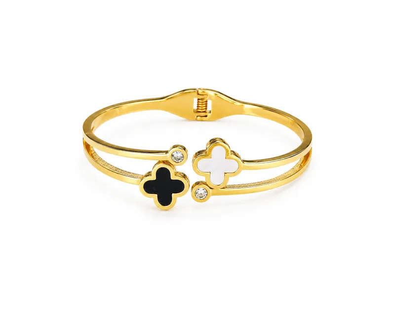 Twin Clover Cuff