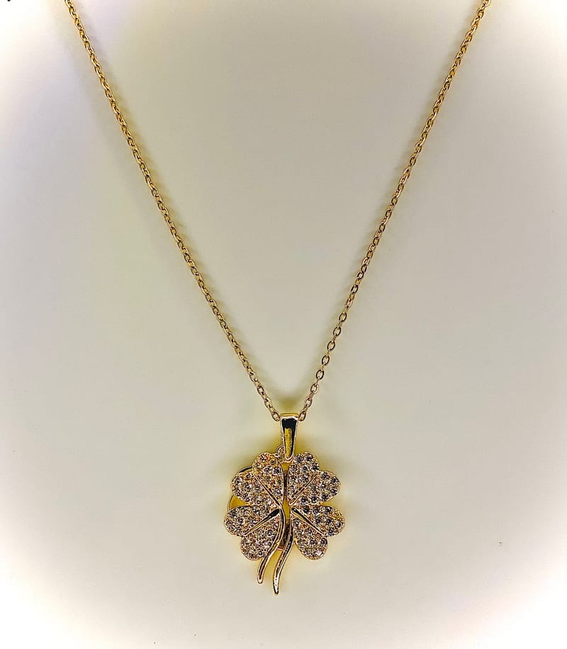 Lucky Clover Necklace — artificial jewellery at Rawaiya
