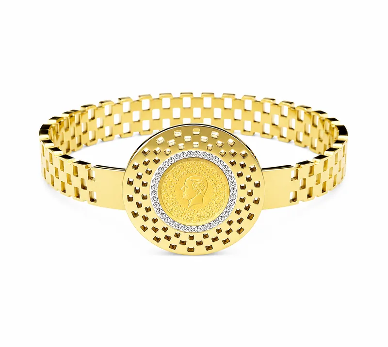 Imperial Coin Cuff — artificial jewellery at Rawaiya