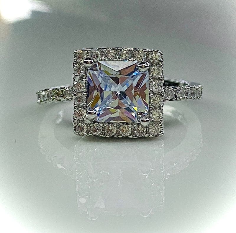 Crystal Square Ring
