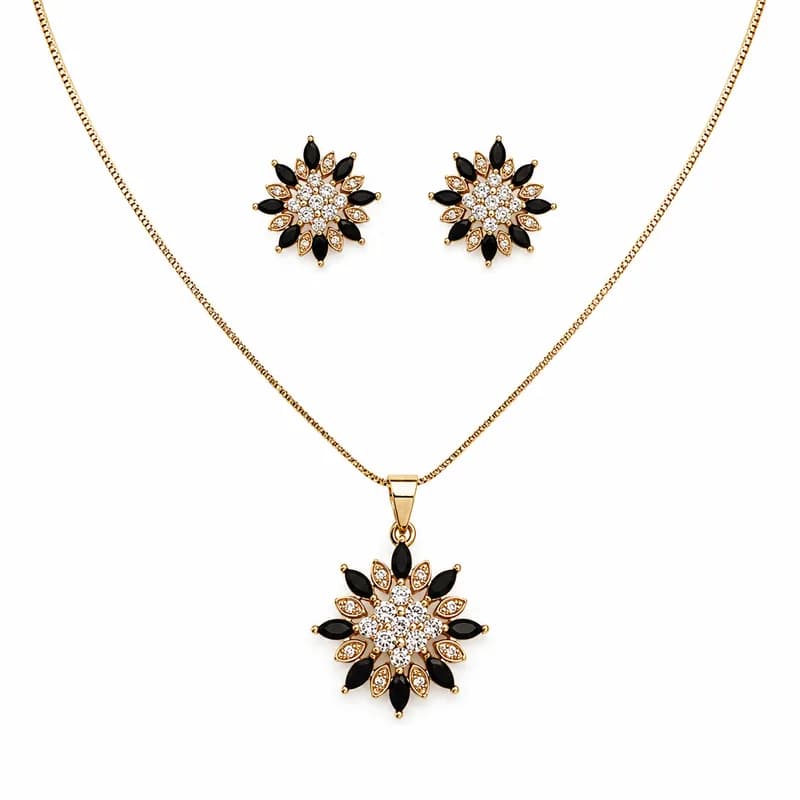 Dahlia Pendant Set