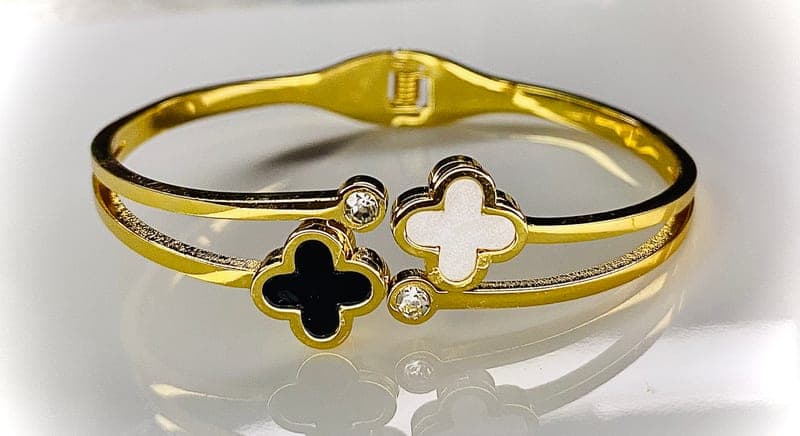 Twin Clover Cuff