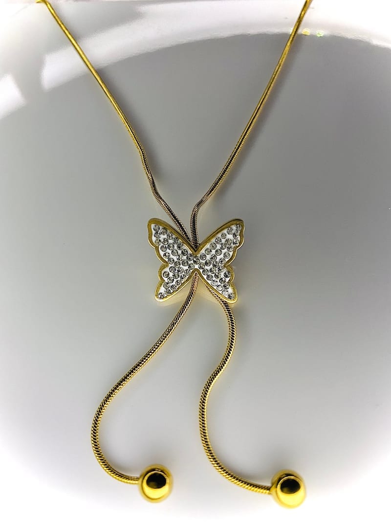 Butterfly Knot Necklace — artificial jewellery at Rawaiya