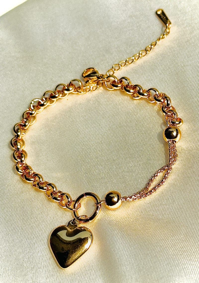 Golden Heart Bracelet