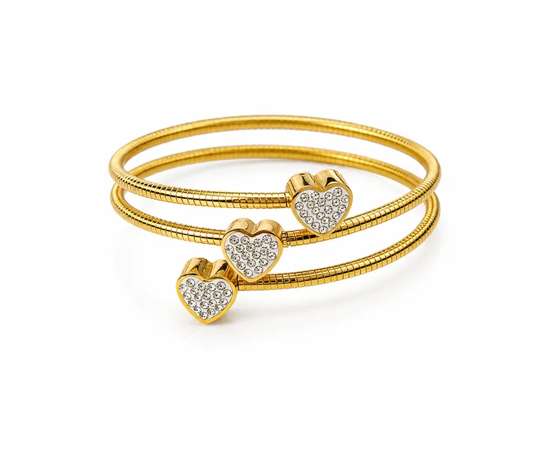Helix Heart Cuff — artificial jewellery at Rawaiya