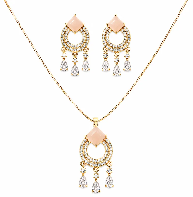 Celestia Pendant Set — artificial jewellery at Rawaiya