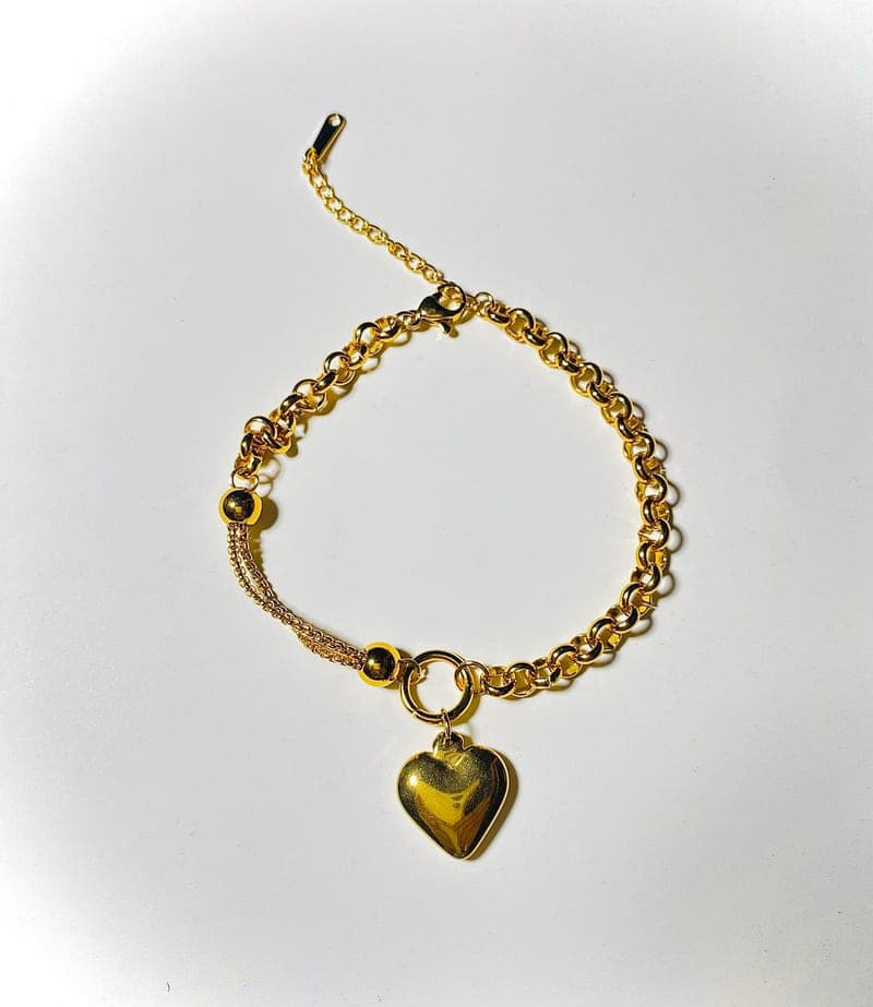 Golden Heart Bracelet